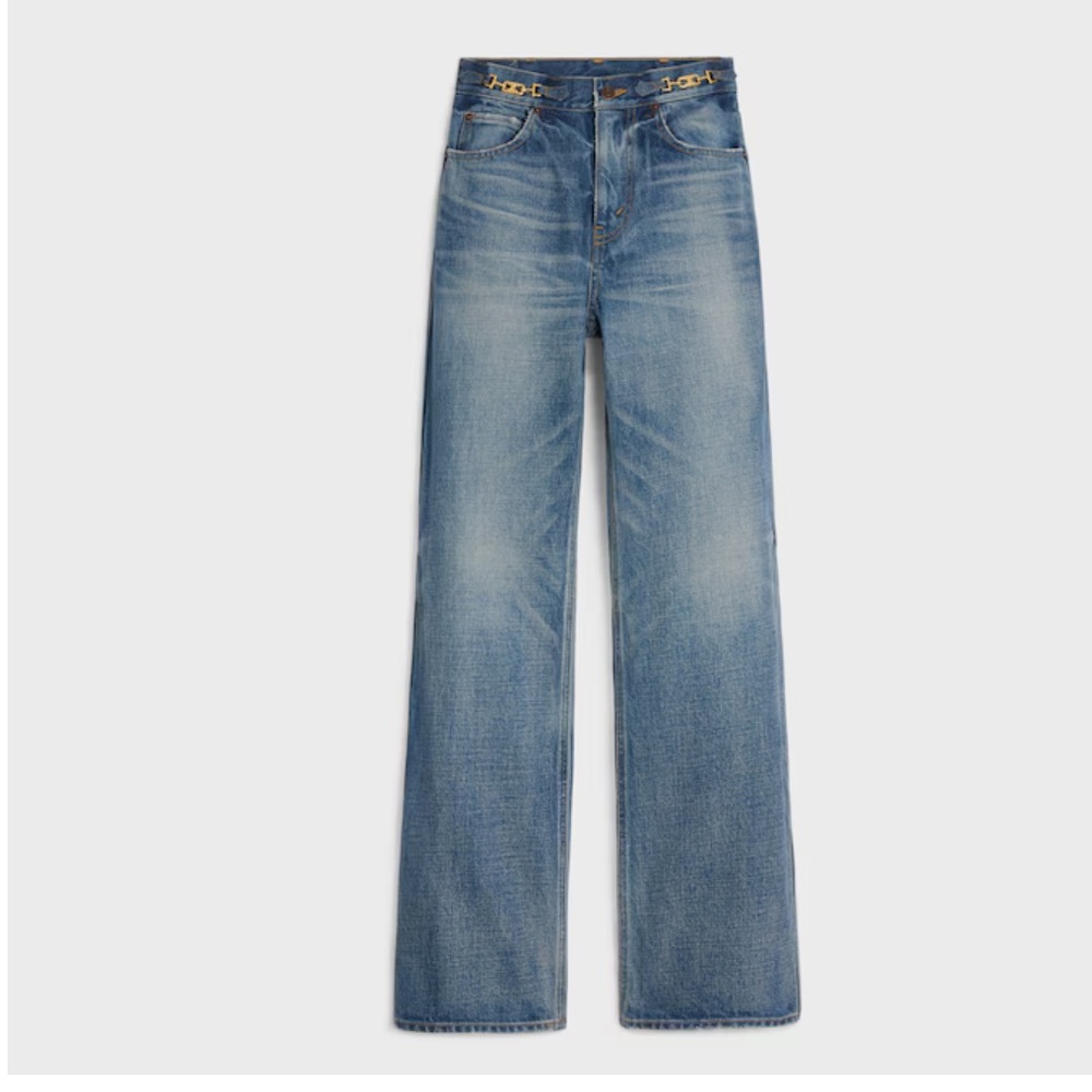 Celine Denim Union Wash Flare Jeans